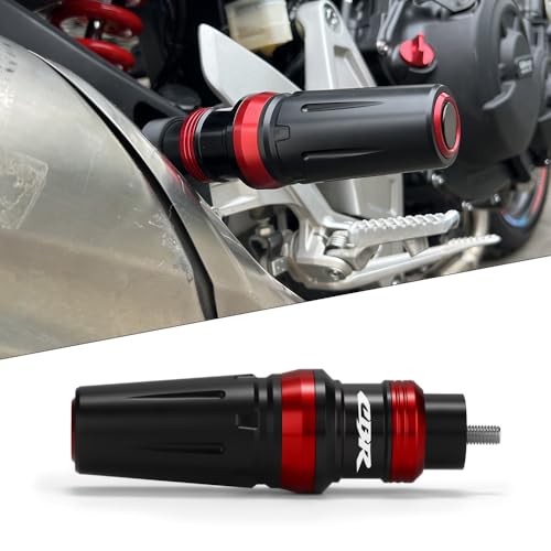 Motorcycle Exhaust Sliders Crash Protector Compatible with H.onda CBR600RR CBR1000RR CBR500R CBR300R CBR250R 2003-2023 2024 2025 2026 | Frame Slider Falling Protection Accessories (red) - color: red