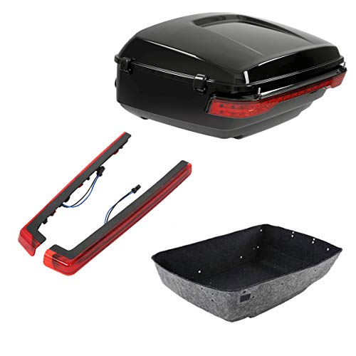 TCMT King Motorcycle Trunk Box Taillight LED Light Side Marker Fit For Harley 2014-2025 Touring CVO Road King Road Glide Street Glide Electra Glide Pack - color: Set C#1