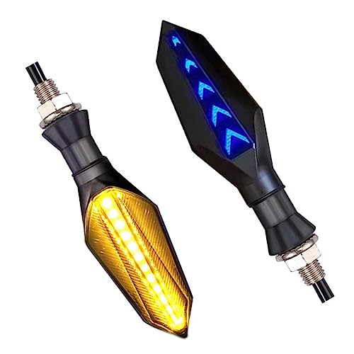 CYDZSW 2Pcs Motorcycle Turn Signals LED,Universal Motorcycle Blinkers Tail Lights Kit,Bright Rear Turn Signal for Dirt Bike Scooter and Powersports
