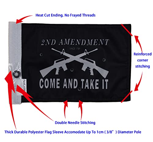 Durable Motorcycle Flag Come And Take It 6 x 9 Inch - color: Come & Take It, size: 6X9