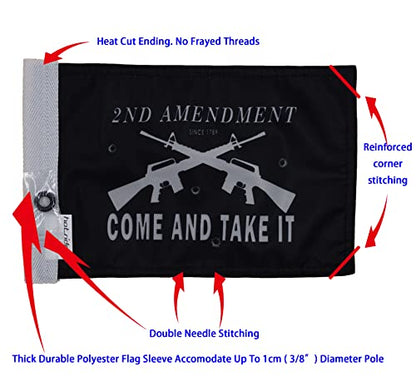 Durable Motorcycle Flag Come And Take It 6 x 9 Inch - color: Come & Take It, size: 6X9