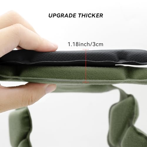 Tactical Helmet Pads - Universal Replacement Internal Memory Foam Pad Inserts for ACH, MICH, EXF Helmets - color: 3rd-Green