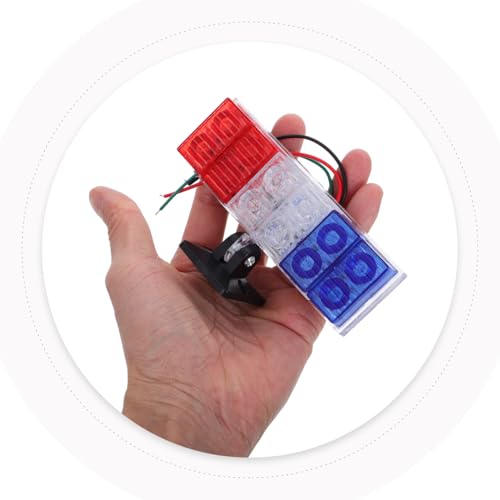 Luxshiny Motorcycle Tail Light Led Strobe Emergency Warning Light for Vehicles High Brightness Flashing Rear Lamp for Cars Bikes Electric Bikes