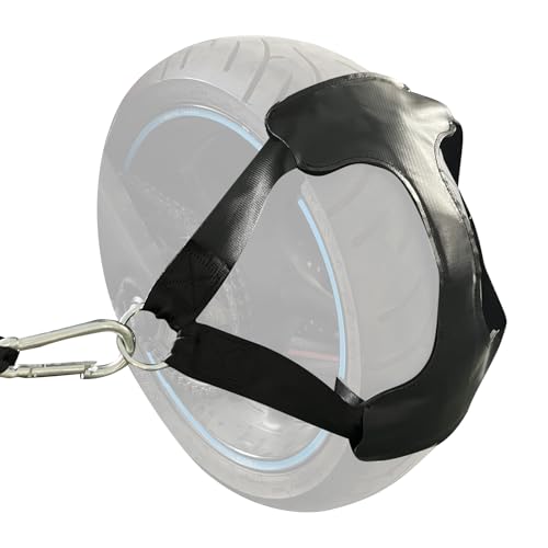 MOTO4U Universal Motorcycle Rear Wheel Tie Down Strap in Upgrade Black - color: Upgrade Black