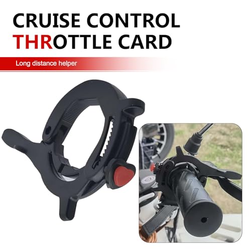 Motorcycle Cruise Control Assist, Motorcycle Throttle Lock, 1.18"-1.57" Motorcycles Cruise Control Throttle Clamp, Compatible with Most Handlebar, for Motorcycles & E-Bikes/Scooters (Black)