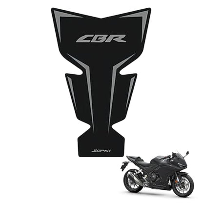 Tank Pad Sticker For CBR400R CBR500R Thermal Insulation, Damage Prevention, Coating Protection,The Fuel Tank Pad, CBR400R Accessories,CBR500R Accessories (Gray text on black background A) - color: Gray text on black background A