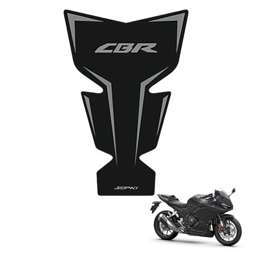 Tank Pad Sticker For CBR400R CBR500R Thermal Insulation, Damage Prevention, Coating Protection,The Fuel Tank Pad, CBR400R Accessories,CBR500R Accessories (Gray text on black background A) - color: Gray text on black background A