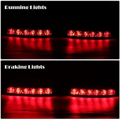 JMTBNO Saddlebag Housing Tail Run Brake Turn Light Lamp LED Len for Touring Street Road Glide CVO Electra Glide Ultra Classic Ultra Limited CVO 2014-2022 (Black-Smoke) - color: Black-Smoke