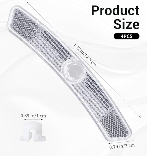 4PCS Bike Reflectors, Plastic Bike Wheel Reflectors for Night Riding, Safety for Road Mountain Bicycle Night Riding