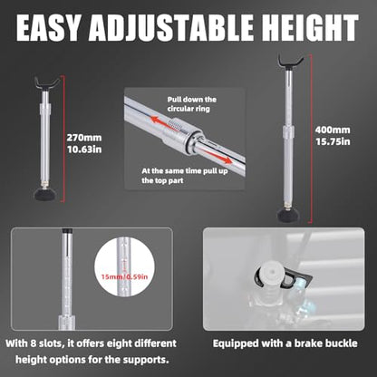 Motorcycle Front and Rear Wheel Lift Stand,Univesal Portable Easy Height Adjustable Lift Jack Stand for Most Motorcycle Wheels Maintenance - size: Spiral