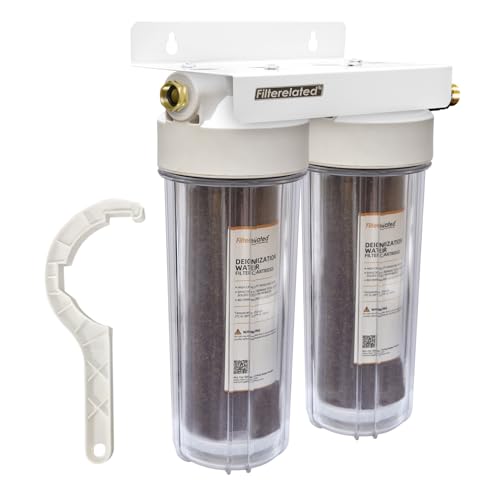 Filterelated Deionized and Stain Free car Washing Device Water System,Spotless,Suitable for All Vehicles,RVs,Windows,Boats,Airplanes,etc.Without the Need for Towel Drying（Resin Color Change Display）