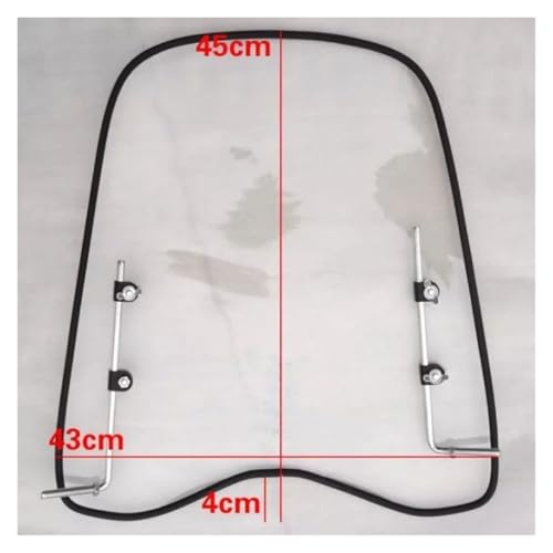 Motorcycle Windshield Windscreen Universal Motorcycle Fairing Windscreen Windshield Shield Covers Wind Deflector Accessories Extension Spoiler
