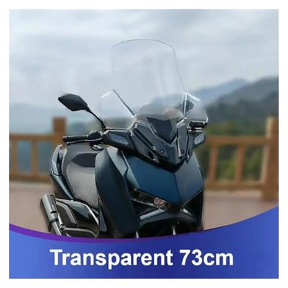 Motorcycle Windshield for Yamaha 2023-2024 XMAX300 Xmax300 Xmax 300 Motorcycle Windshield Modification Windshield Modification Windshield windscreen Double Bubble(Grey 63cm) - color: Grey 63cm