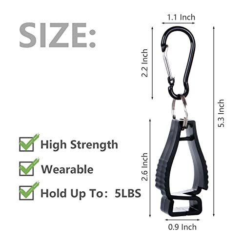 WOPPLXY 20 Pieces Glove Clips for Work, Glove Holder Clip, Construction Worker for Glasses Helmets Glove Grabber Clips