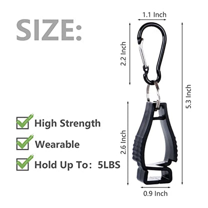 WOPPLXY 20 Pieces Glove Clips for Work, Glove Holder Clip, Construction Worker for Glasses Helmets Glove Grabber Clips