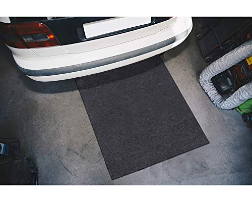 Cleanable Floor Oil Spill Mat, Oil Absorbing pad Durable Protective Surface Can be Used for car Oil Change (38in×36in)