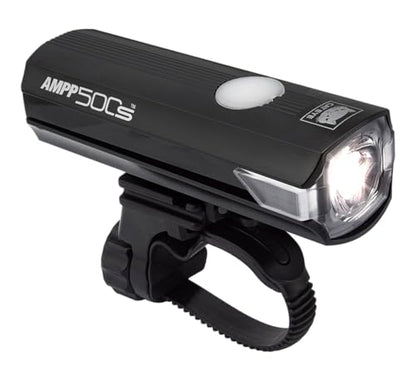 CATEYE AMPP USB Rechargeable Bike Light – High Visibility Super Bright OptiCube™ Headlight for Commuters, Road Cyclists & Mountain Bikers, Day & Night Riding Modes, IPX4 Waterproof, Tough & Durable - style: Ampp500s