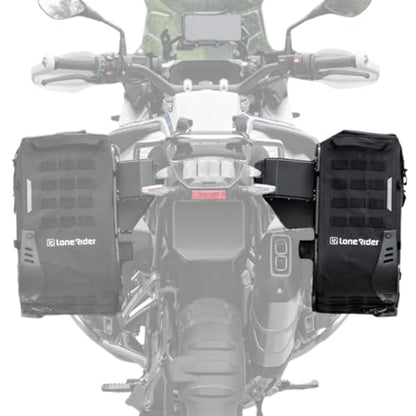 Lone Rider 31L Semi-Rigid Rackless Motorcycle Saddle Pannier Bag for BMW Motorcycle - 100% Waterproof, Dustproof Luggage with Quick Release, Safer than Hard Cases - No Racks Needed - style: 31 L