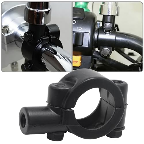 7/8" 22mm Motorcycle Mirror Mount 10mm Thread Mirrors Mounts Adapter, Handle Bar Clamps for Motorcycles ATV Scooter Bicycle Bike Handlebar Mirror Clamp Bracket Black (Pack of 2) - size: 7/8" Handlebar 10mm Thread