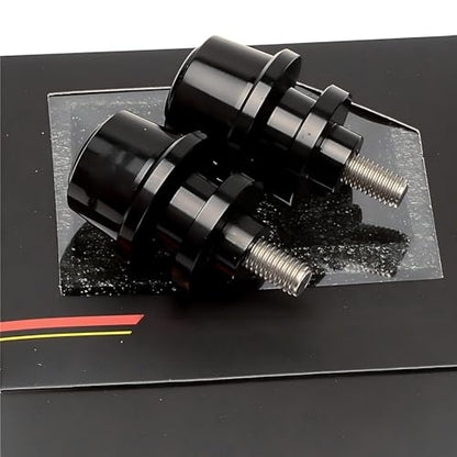 Black Motorcycle Swingarm Spools Slider Stand Screws for Ninja 400/Z400 2018 2019 2020 2021 2022 2023 2024 2025 2026,CNC machined from Aluminum Alloy,Anodized Surface Finish - color: Black