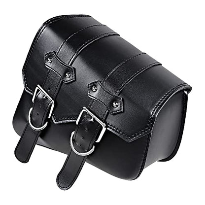 Motorcycle Solo Saddle Bag Compatible with Harley Sportster XL883 XL1200 Right Side Black - size: Right Side without Side Storage