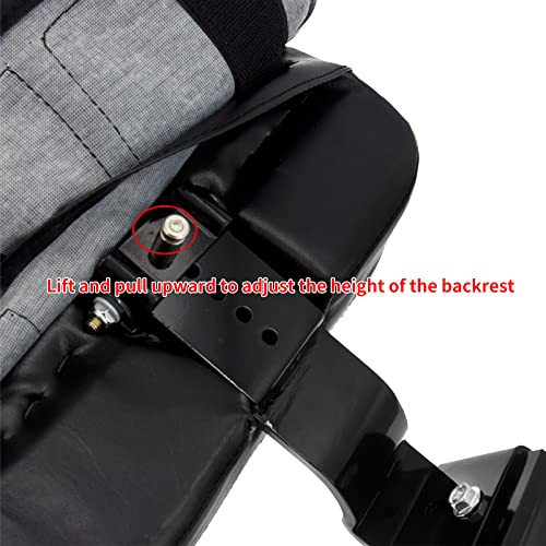 Motorcycle Front Driver Rider Backrest Pad Fits for Harley Touring CVO Street Glide Road King Special Classic Electra Glide 2009-2022 (Black Thread) - color: Black Thread