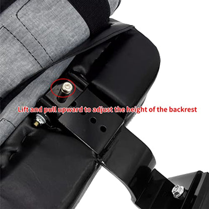 Motorcycle Front Driver Rider Backrest Pad Fits for Harley Touring CVO Street Glide Road King Special Classic Electra Glide 2009-2022 (Black Thread) - color: Black Thread