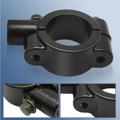 1" 25mm Mirror Thread Motorcycle Handle Bar 10mm Mirror Thread Mount Holder Clamp Adaptor Black - size: 1" Handlebar 10mm Thread
