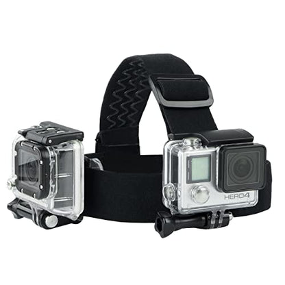 CamKix Head & Backpack Mount Bundle Compatible with GoPro Hero 13, 12,11, 10, 9, 8,7, 6, 5, Black, Session, Hero 4, Black, Silver, Hero+ LCD, 3+, 3, DJI Osmo Action - color: Head and Backpack Mount Bundle