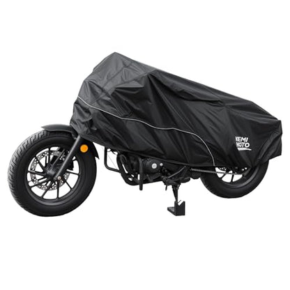 KEMIMOTO Motorcycle Half Cover Outdoor Waterproof Storage Bag Fit Lightweight Fit for Rebel CMX300 500 1100 Sportster Iron 883 Shadow Vulcan S Boulevard S40 Rain Snow Dust Protection Cover - size: Cruiser