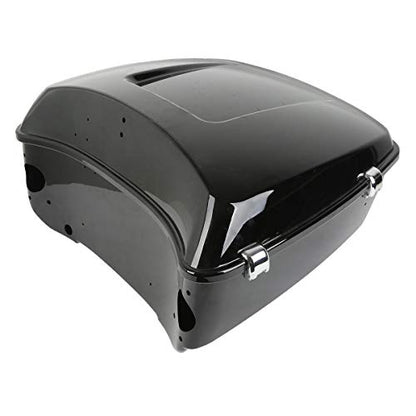 SLMOTO 13.7" King Tour Trunk W/Black Latch Fit For Harley Street Glide FLHX 2014-2025 Electra Glide Standard FLHT 2019-2022 Revival FLH 2021 - color: BStyle #05