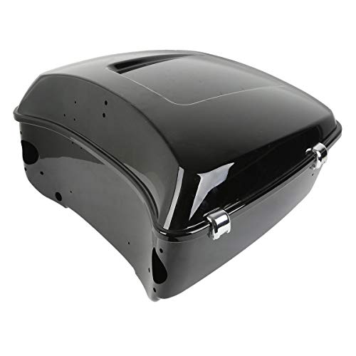 SLMOTO 13.7" King Tour Trunk W/Black Latch Fit For Harley Street Glide FLHX 2014-2025 Electra Glide Standard FLHT 2019-2022 Revival FLH 2021 - color: BStyle #05
