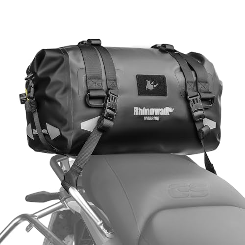 Rhinowalk Waterproof Motorcycle Dry Bag, Duffel Luggage Travel Bags with Zippered Closure & Pocket, Shoulder Straps, Large Space for Motorcycling Camping Commuting Boating - size: 20L