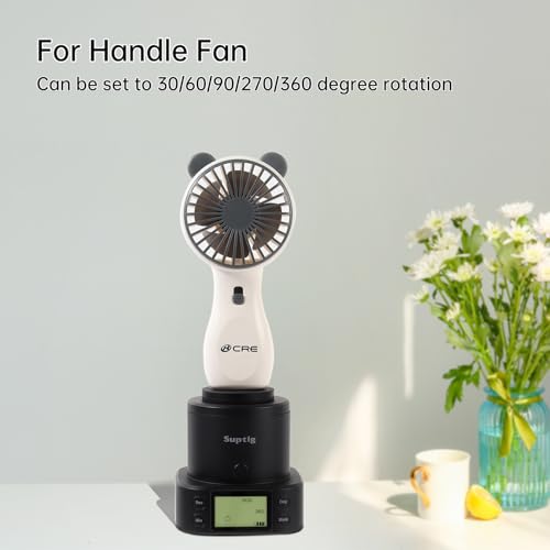 Suptig 360 Degree Tripod Adapter Mount Compatbile for Gopro, Phone Take Photo Or Video, Handle Fan and Product Display Rotation.