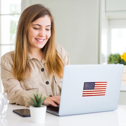 Glow in The Dark American Flag Stickers - 3-Pack, 5x3 Inches - Durable Decals for Vehicles & Personal Items,Car Bumper/Truck/Motorcycle/Helmet/Laptop/Window/Water Bottle/Mail Box