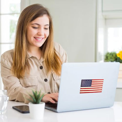 Glow in The Dark American Flag Stickers - 3-Pack, 5x3 Inches - Durable Decals for Vehicles & Personal Items,Car Bumper/Truck/Motorcycle/Helmet/Laptop/Window/Water Bottle/Mail Box