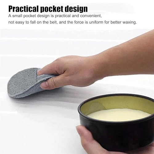 Automotive Polishing Pad - Microfiber Foam, Detailing Sponge, 5 Inch Round Applicator with Pocket for Waxing Buffing Conditioning Surfaces | Car Truck SUV Garage Rv Motorcycle Wheel Care Tasks Day