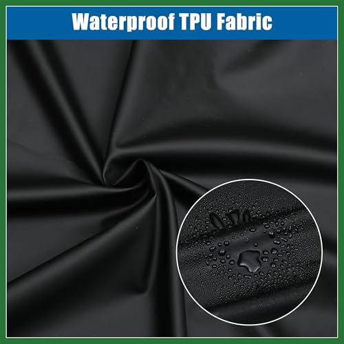 Motoforti 1 Set Motorcycle Luggage Net Helmet Cover 24"x17" Elastic Waterproof Trunk Cover with 6 Hooks Universal Long-lasting