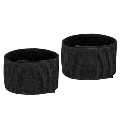 PATIKIL Boot Straps, 2 Pack Elastic Polyester Trousers Blouses Ankle Straps Pants Leg Bands with Hook and Loop for Hiking, Fishing, Hunting, 12", Black - color: Black, size: 12"