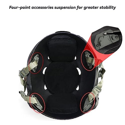 Tactical Helmet Chin Strap Adjustable Dial 4 Points Suspension System with Bolts and Screws for Tactical Fast MICH Bump Helmet Accessory - color: Style 3-Grey