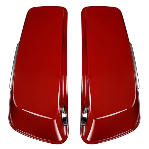 HR3 Billiard Red/Vivid Black Hard Saddlebags Compatible with 2020 Road Glide Limited FLTRK 2021 Ultra Limited FLHTK (Replace for OEM) Fit for 2014-2023 Harley Touring Models - color: Billiard Red / Vivid Black