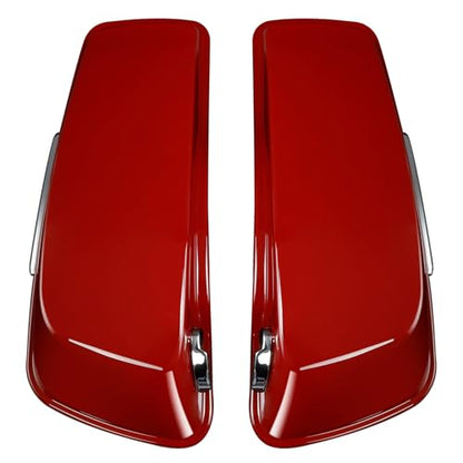 HR3 Billiard Red/Vivid Black Hard Saddlebags Compatible with 2020 Road Glide Limited FLTRK 2021 Ultra Limited FLHTK (Replace for OEM) Fit for 2014-2023 Harley Touring Models - color: Billiard Red / Vivid Black