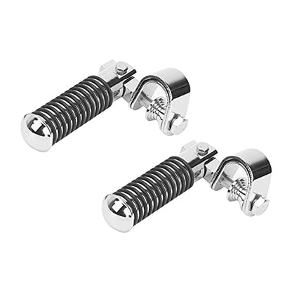 Universal Stainless Steel Motorcycle Foot Pegs Replacement for 1 Inch Engine Guards Foot Rests Mounting on Tubing