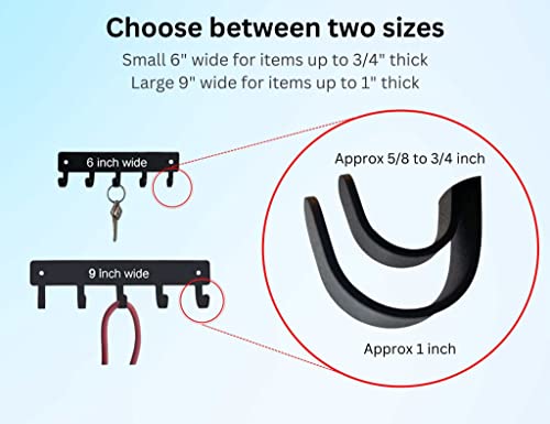 Cruiser Motorcycle Motorbike #12 Key Rack Holder for Wall - 9 inch Wide - Made in USA; Rider Gifts