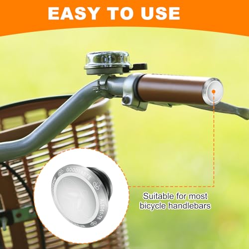 HARFINGTON Bar End Plugs Aluminum Handlebar End Caps Bike Plugs 0.57oz with Matching Rings for MTB Road BMX Fixed Gear Bike, Silver - color: Silver