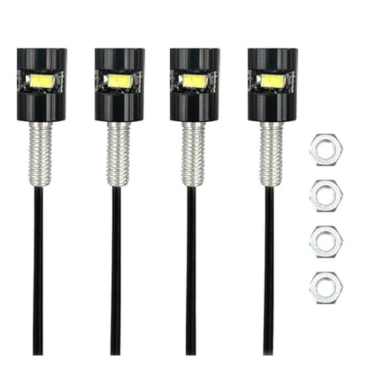 smilfuy 4PCS 12V LED License Plate Light, Waterproof LED Bulb Tag Light Motorcycle License Tag Screw Bolt Lamp for Car Truck RV ATV
