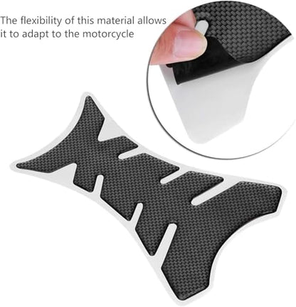 Motorcycle Tank Pad Protector for Yamaha R3 YZF-R3, Carbon-Look Fuel Tank Stickers Protective Non-Slip Scratch Resistance Gas Sticker,A/Red - color: A/Red