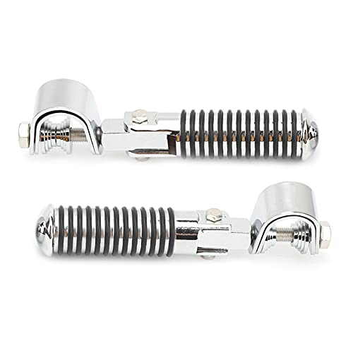 Universal Stainless Steel Motorcycle Foot Pegs Replacement for 1 Inch Engine Guards Foot Rests Mounting on Tubing