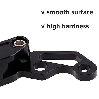 Universal Motorcycle Brake Cable Clip Oil Pipeline Clamp Aluminium Brake Clutch Wire Oil Pipe Cable Clamp Fit for Yama-ha Hon-da - color: Black