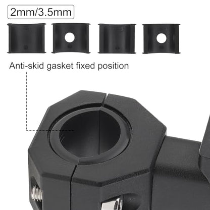 Windance 2pcs Light Bar Mounting Bracket,Aluminum Alloy Clamp for Driving Fog Auxiliary Lights Sotlight , 360 Degree Adjustment Horizontal Bull Bar Tube Clamp Mounting Bracket